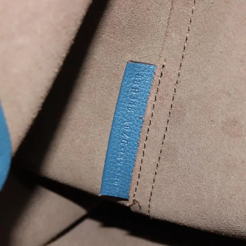 Fendi Leather FF Tote Blue